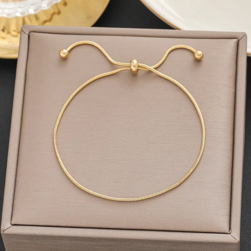 Pulsera Sencilla Acero Titanio