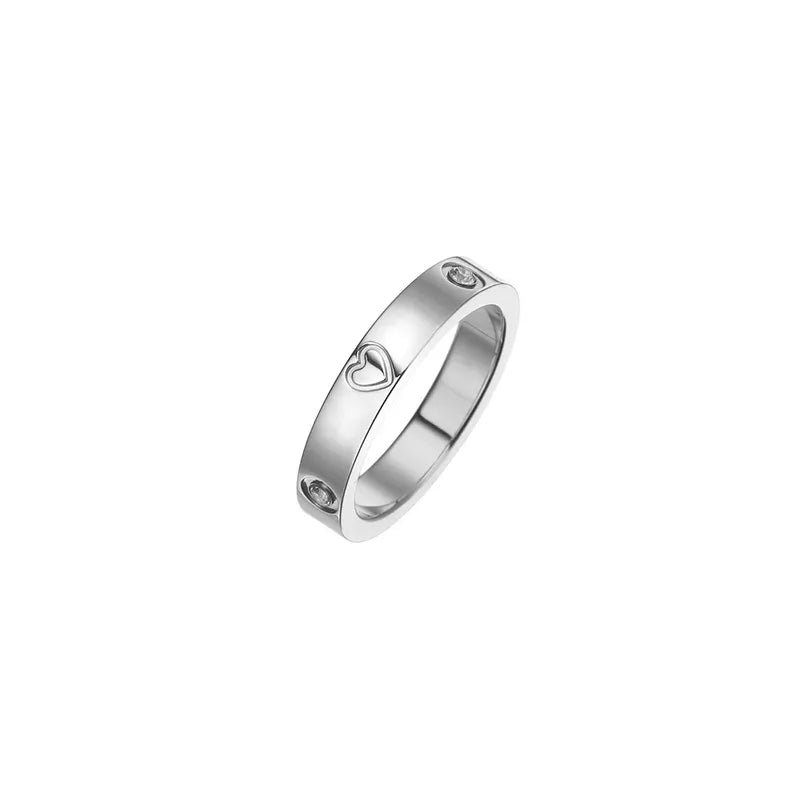 Anillo Corazón Acero Titanio