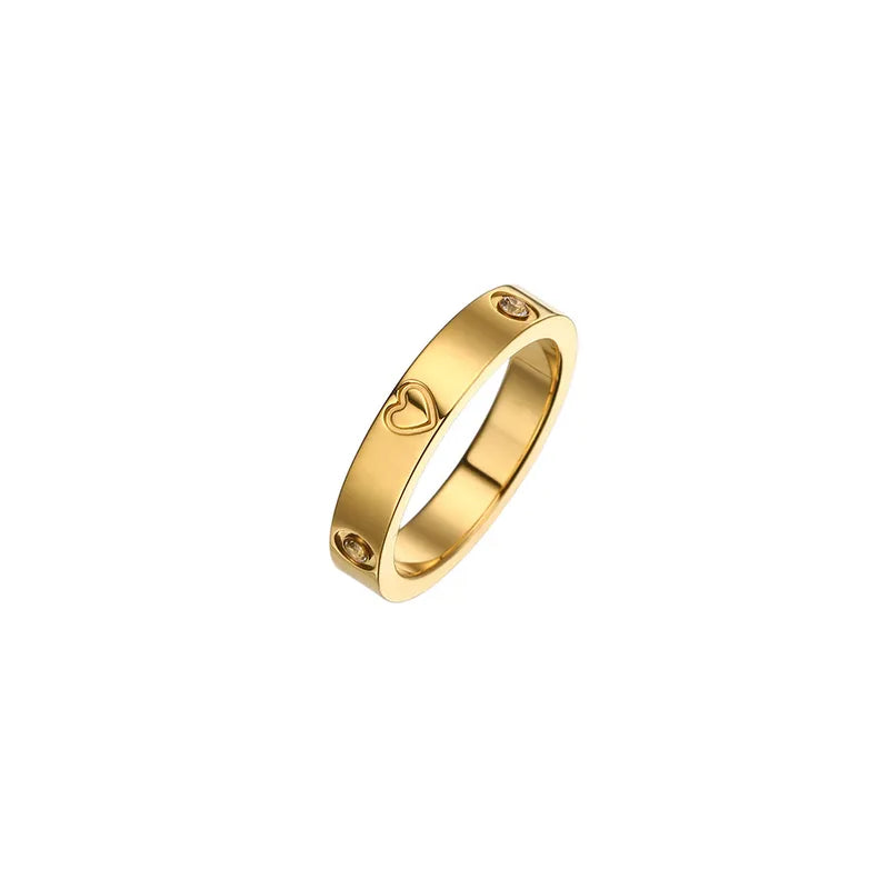 Anillo Corazón Acero Titanio