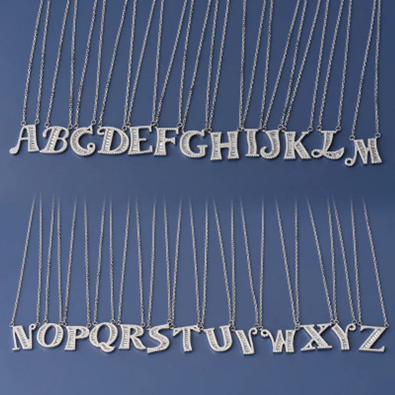 Collar Letra Plata Esterlina