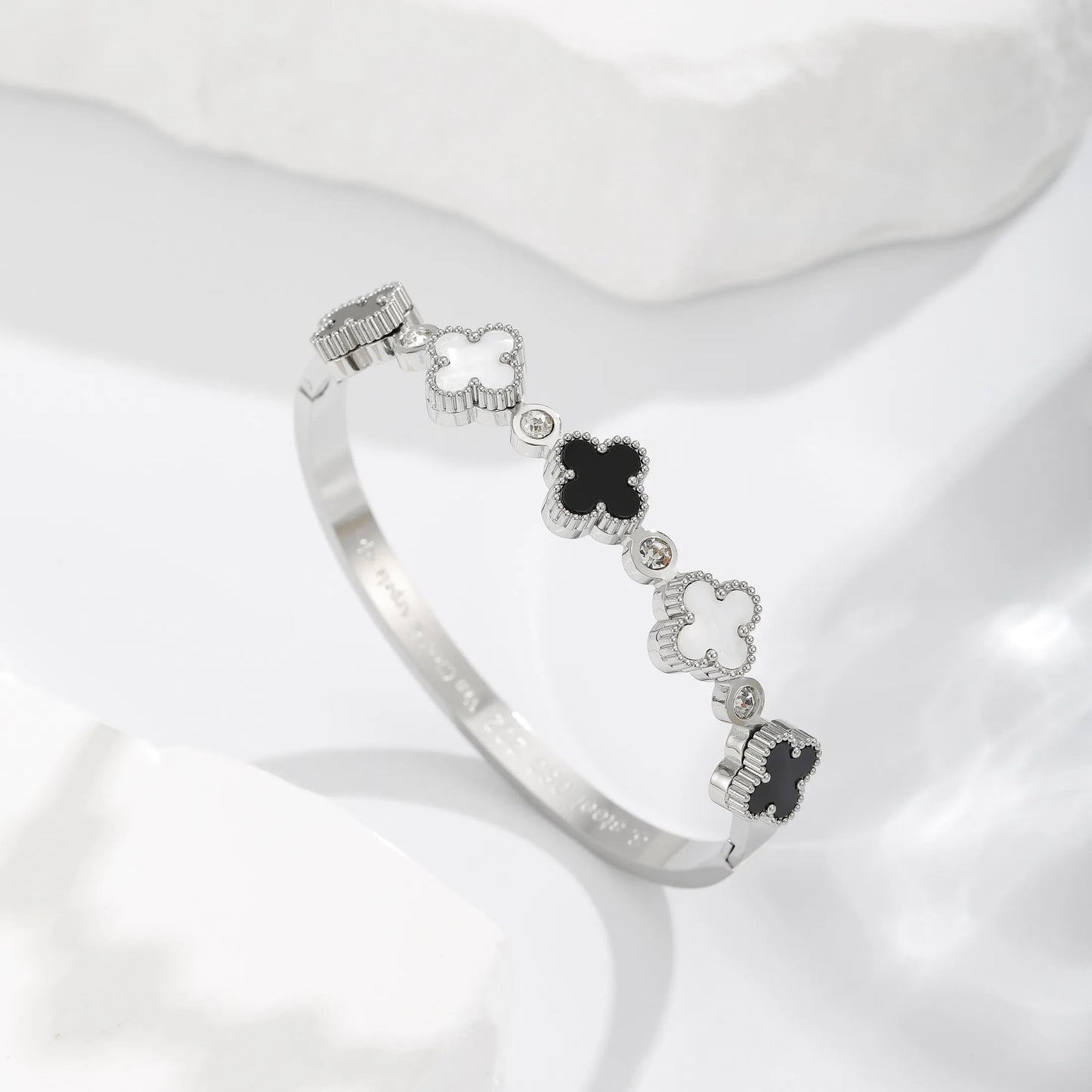 Pulsera Trébol Acero Inoxidable