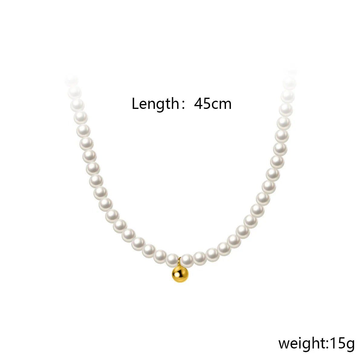 Collar Perlas Acero Inoxidable Chapado En Oro