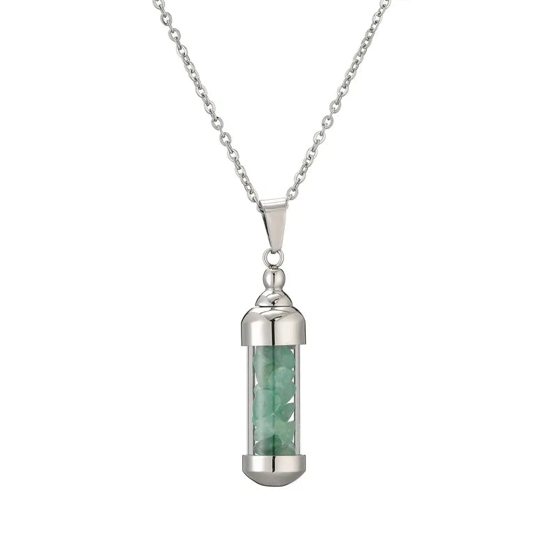 Collar Cilindro Piedras