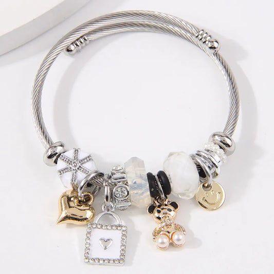 Pulsera Moderna Oso Acero Inoxidable