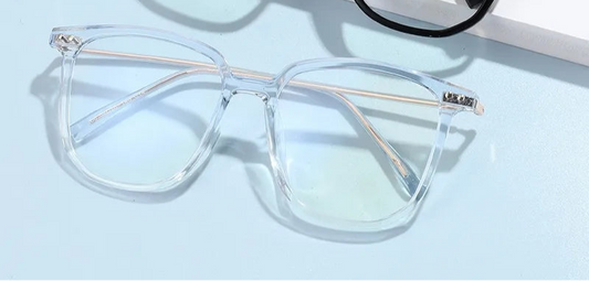 Gafas Estilo Cuadrado Transparente