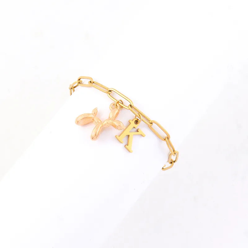 Pulsera Letra Perro Acero Inoxidable