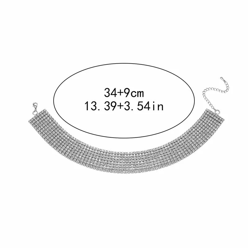 Gargantilla Estilo Moderno Diamante De Imitación