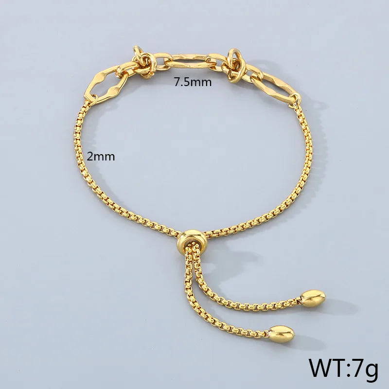 Pulsera Cadena Deslizante Acero Inoxidable
