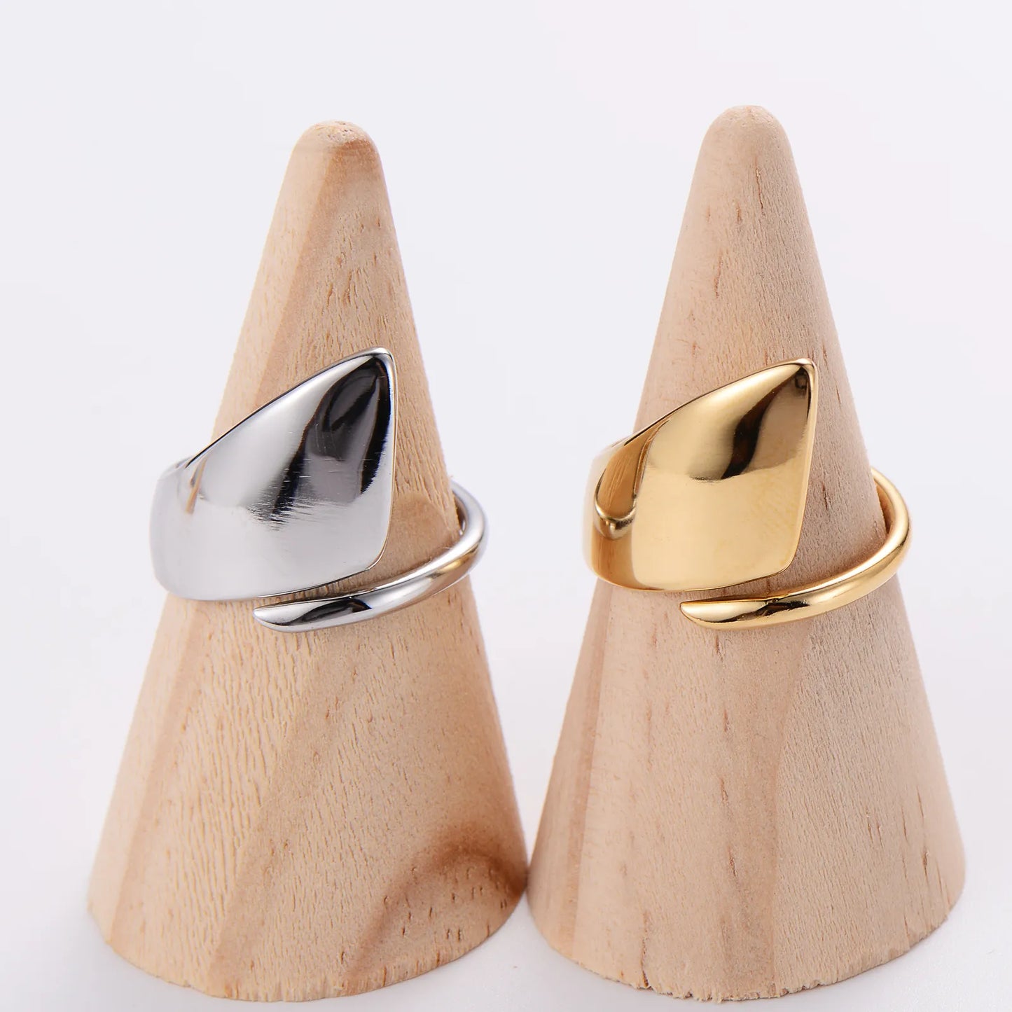 Anillo Curva Acero Inoxidable