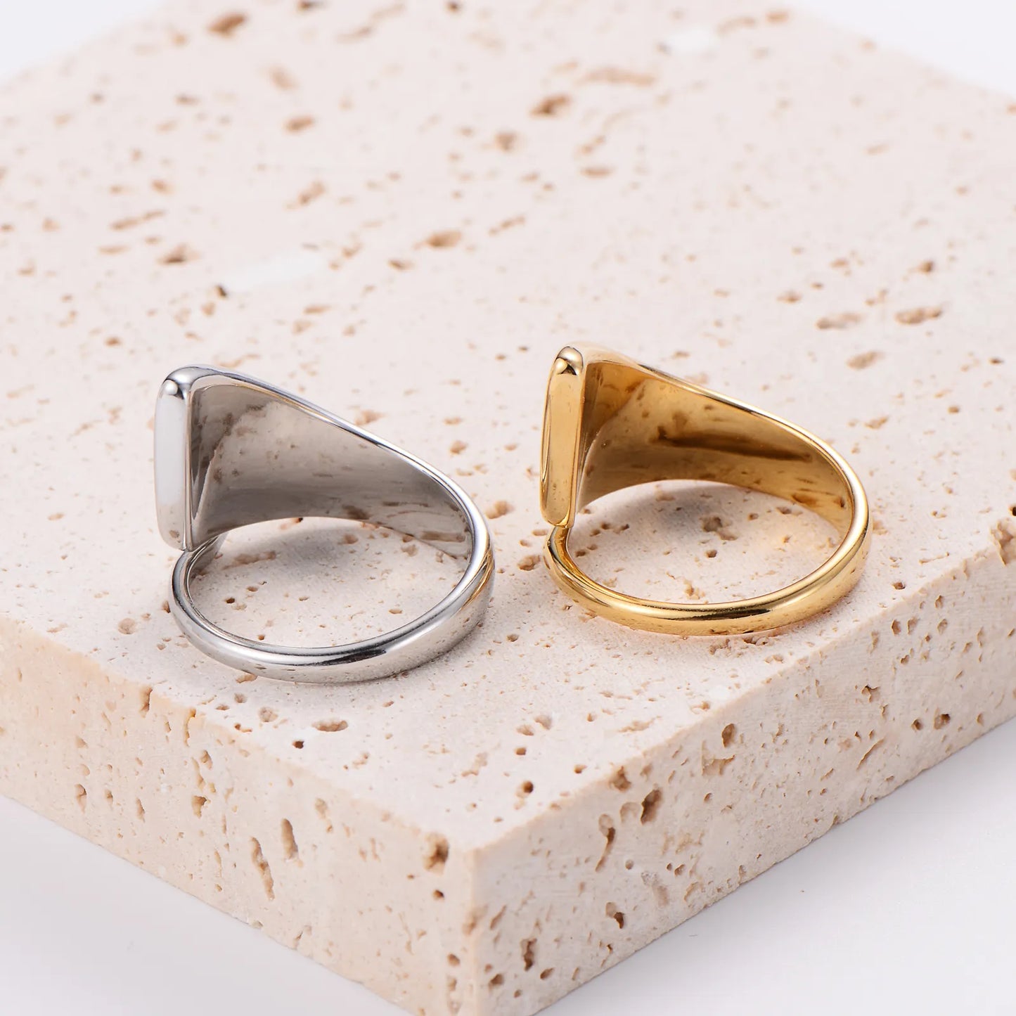 Anillo Curva Acero Inoxidable