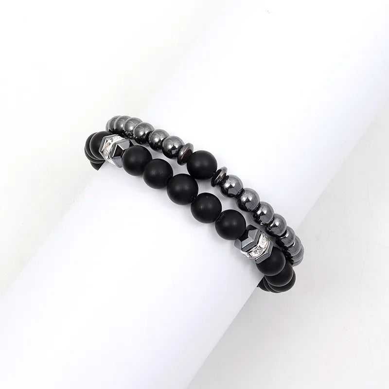 Set Pulseras Bolas Cobre