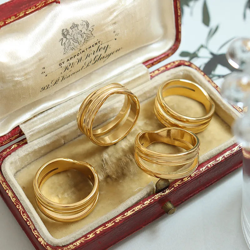 Anillo Doble Acero Titanio