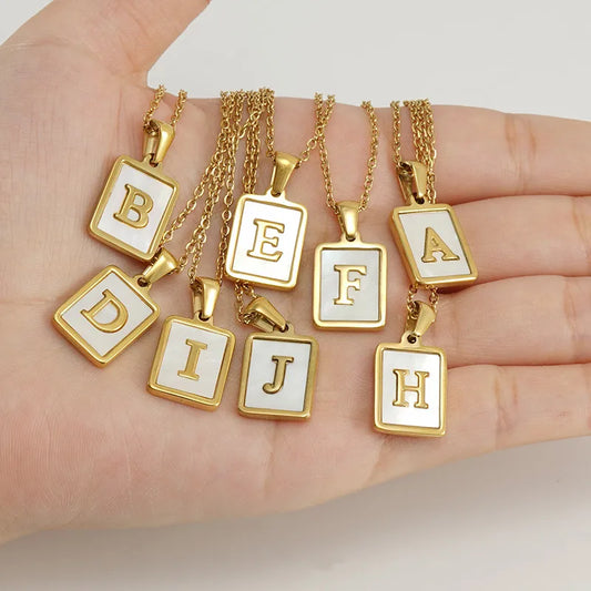 Collar Letra Acero Inoxidable