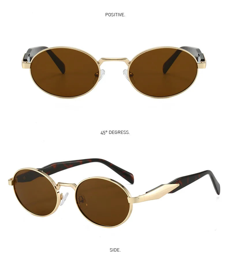 Gafas de Sol Marco Dorado Ovalado