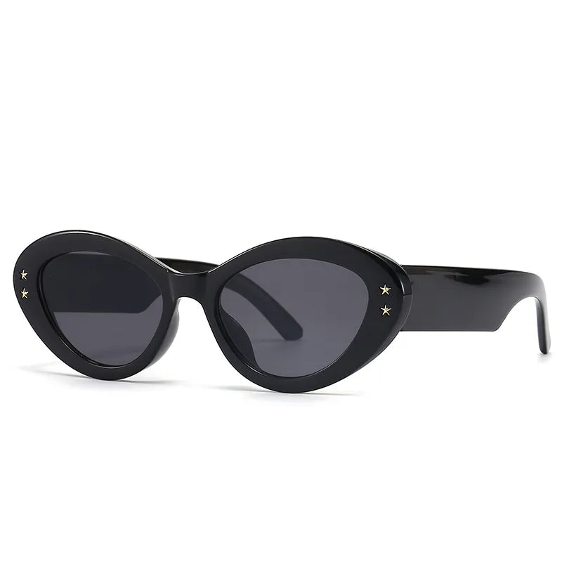 Gafas Ovaladas Estrellas Negras