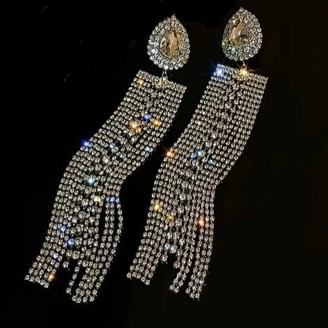 Aretes Brillante Gotitas De Agua