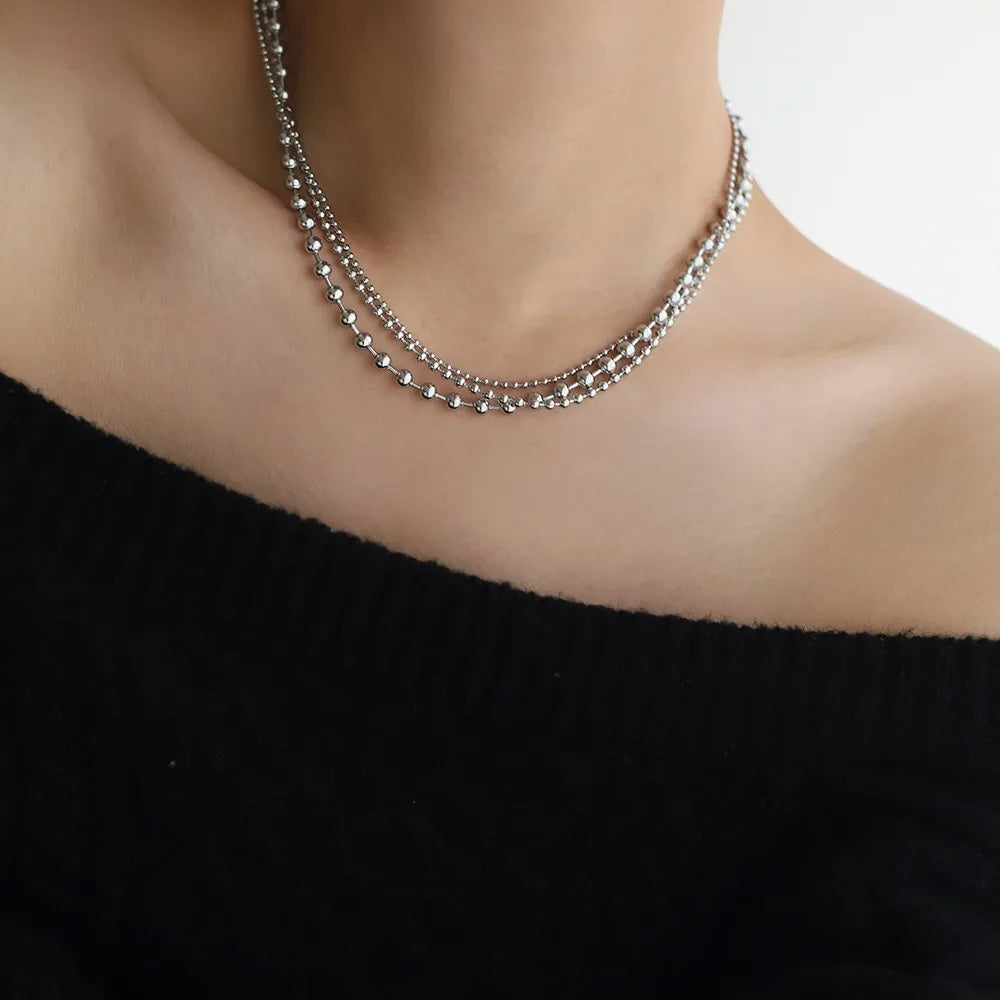 Collar Tres Capas Acero Inoxidable