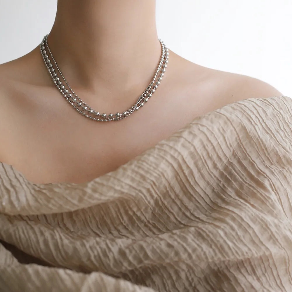 Collar Tres Capas Acero Inoxidable
