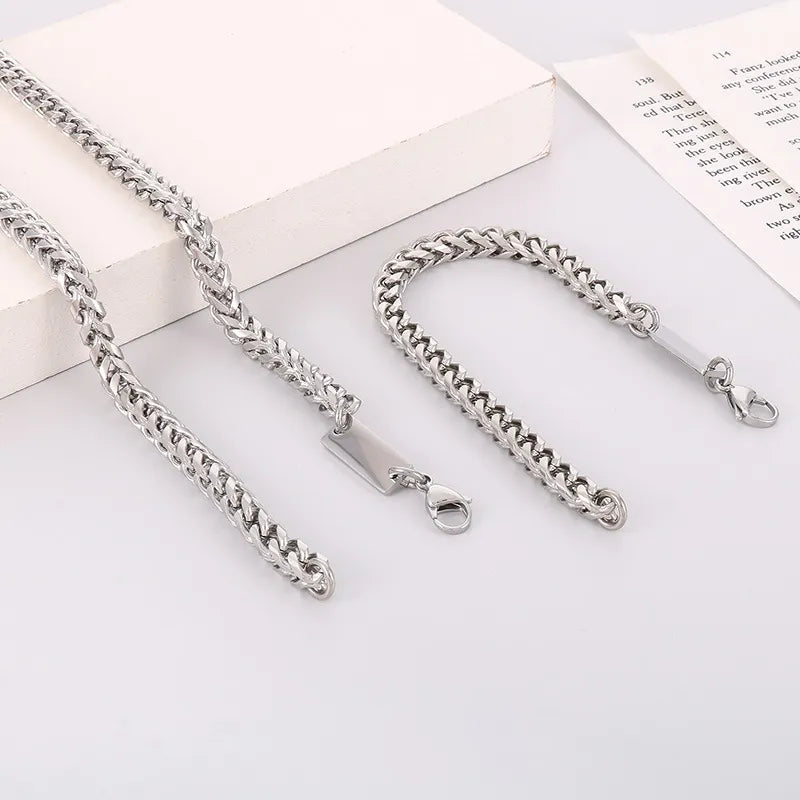 Cadena Pulsera Punk Acero Inoxidable