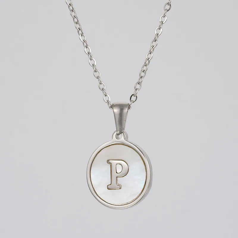 Collar Letra Acero Inoxidable