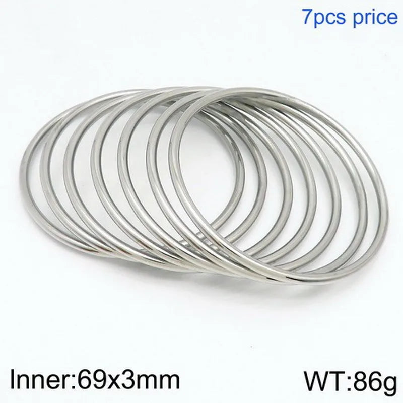 Set Pulseras Acero Inoxidable