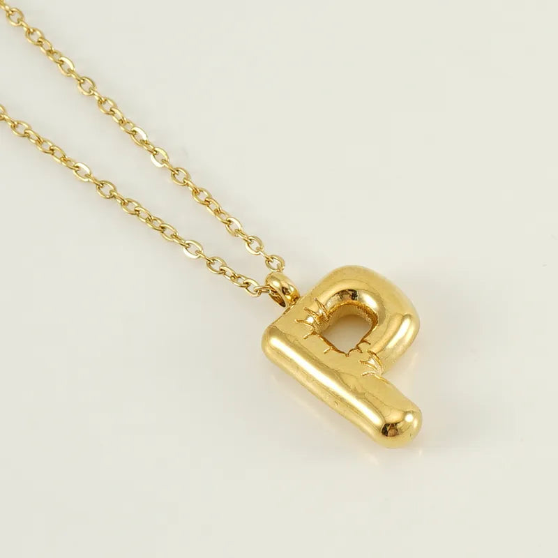 Collar Letra Acero Inoxidable