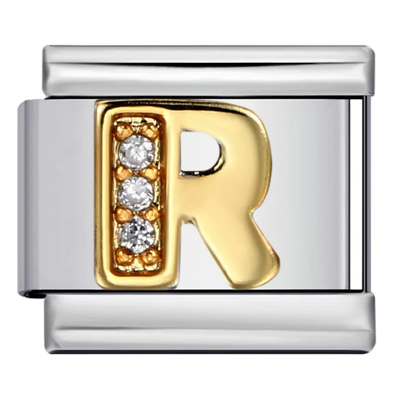 Charm Letra Acero Inoxidable