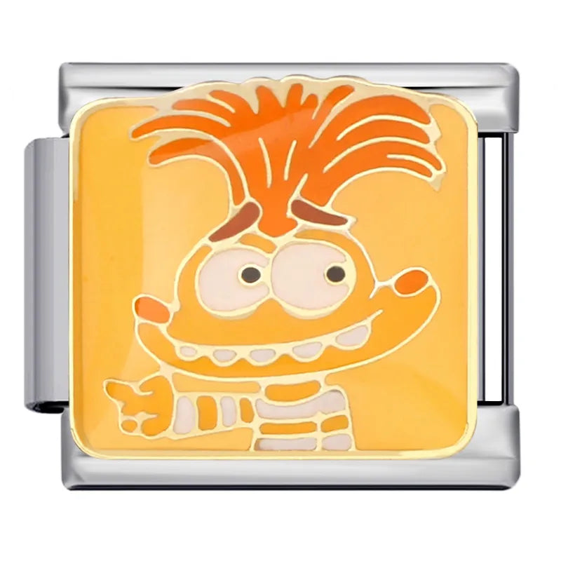 Charm Dibujos Animados Acero Titanio