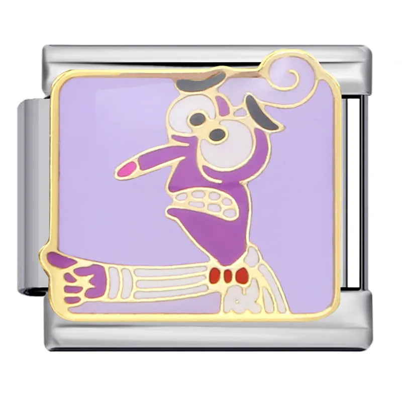 Charm Dibujos Animados Acero Titanio