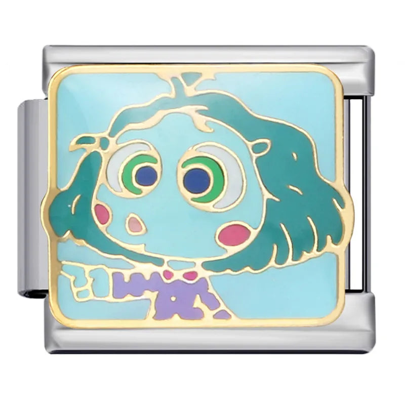 Charm Dibujos Animados Acero Titanio