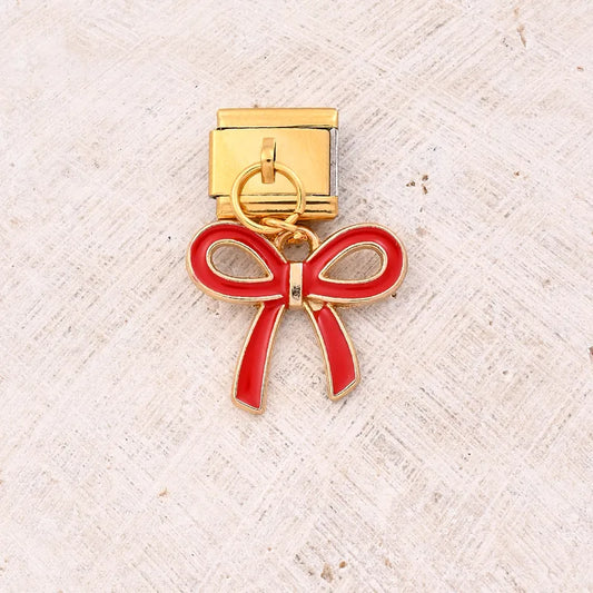 Charm Italiano Moño Acero Inoxidable