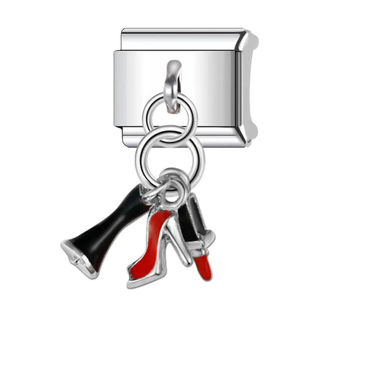 Charm Italiano Zapatilla Acero Inoxidable