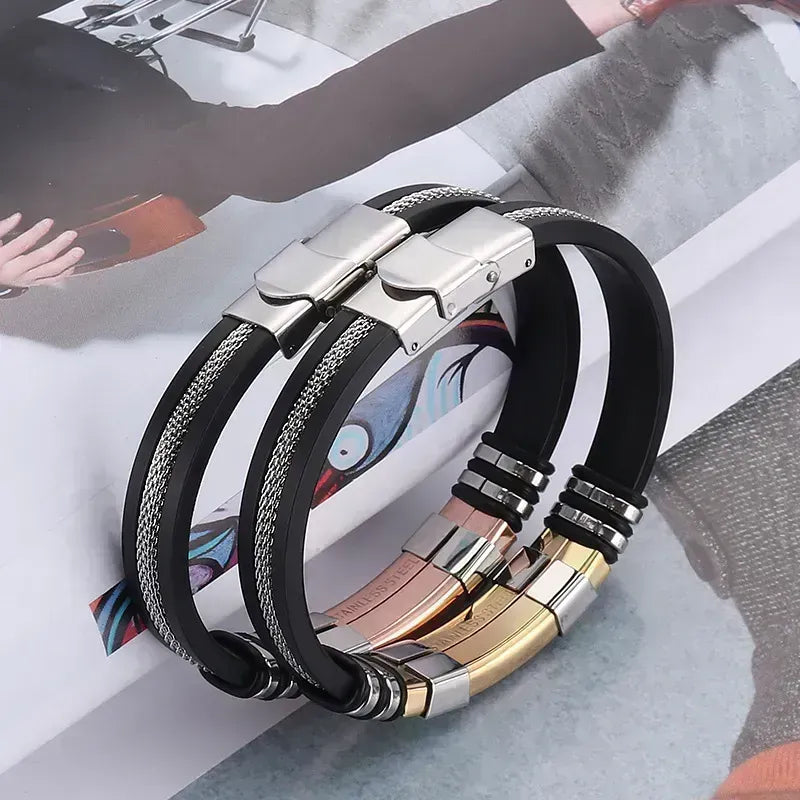 Brazalete Acero Inoxidable Gel De Sílice