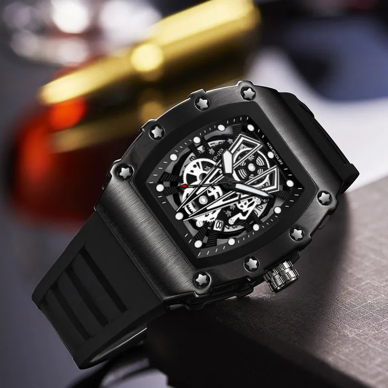 Reloj Negro Cuarzo Hebilla