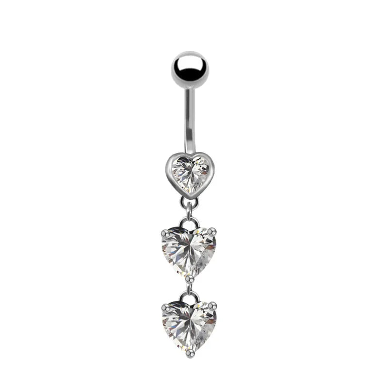 Piercing Tres Corazones Acero Inoxidable