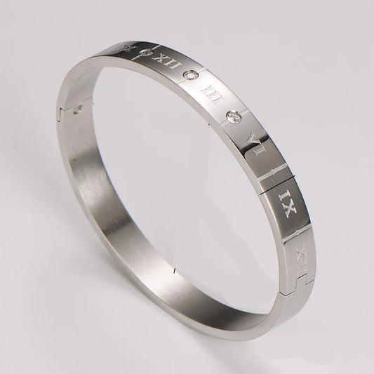 Pulsera Números Romanos Acero Inoxidable