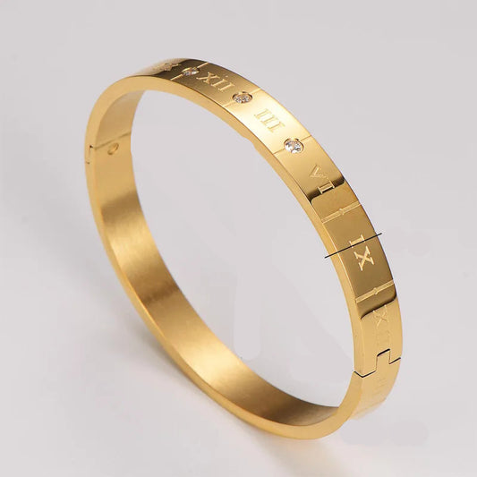 Pulsera Números Romanos Acero Inoxidable