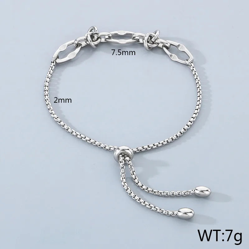 Pulsera Cadena Deslizante Acero Inoxidable