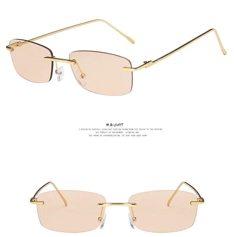 Gafas Sin Marco Rectangular