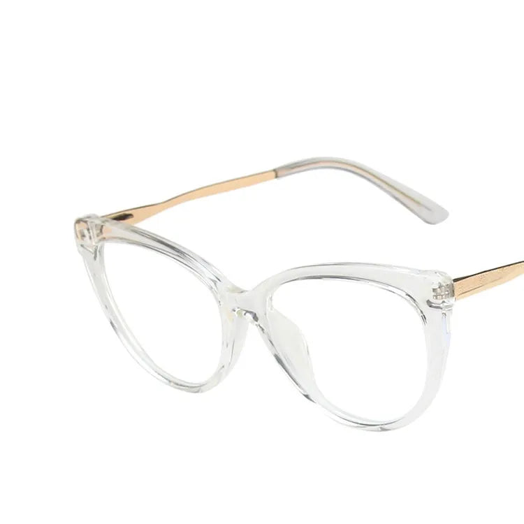 Gafas Transparentes con Dorado