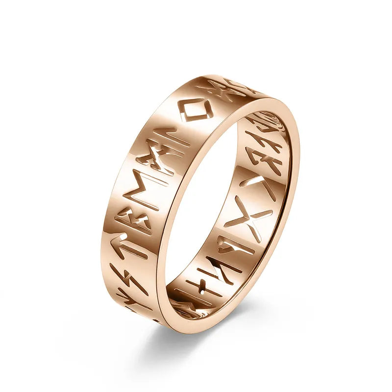Anillo Letras Oro Rosa