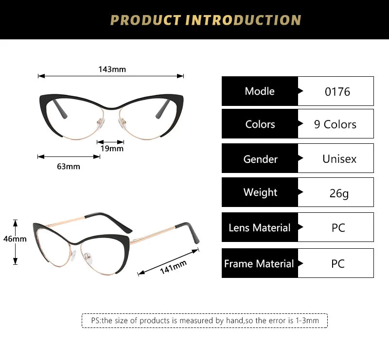 Gafas Marco Negro Ojo De Gato