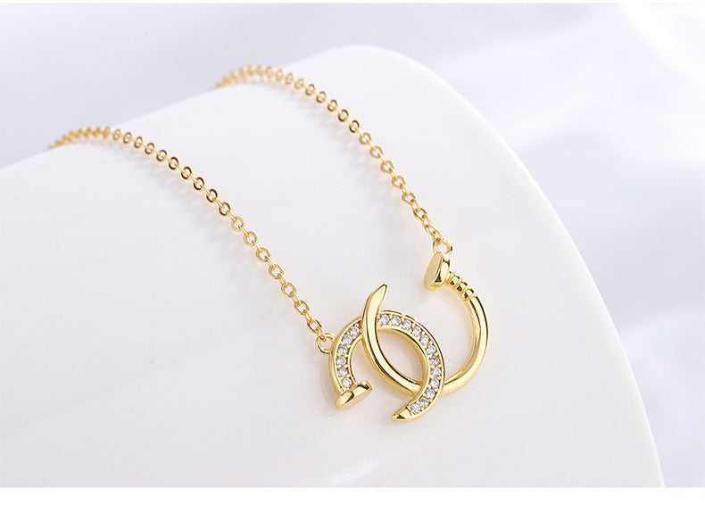 Collar Clavos Plata De Ley 925