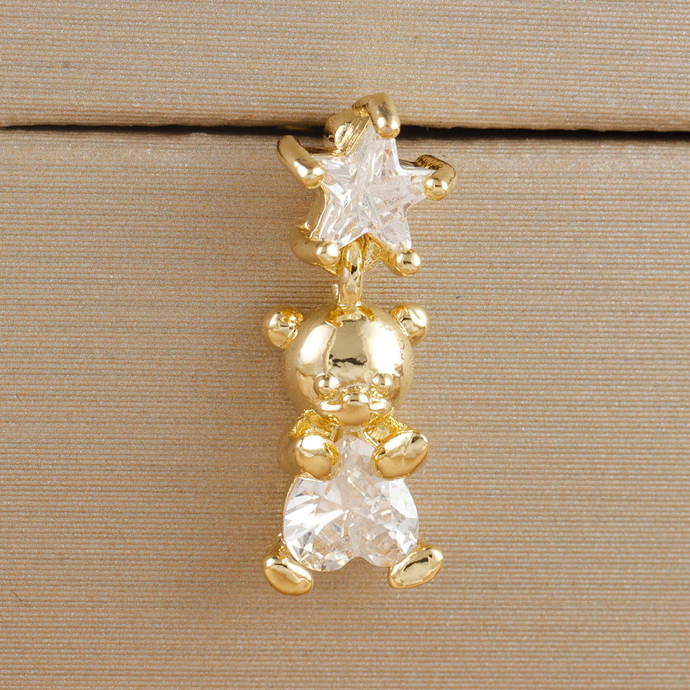 Piercing Oso Acero Inoxidable