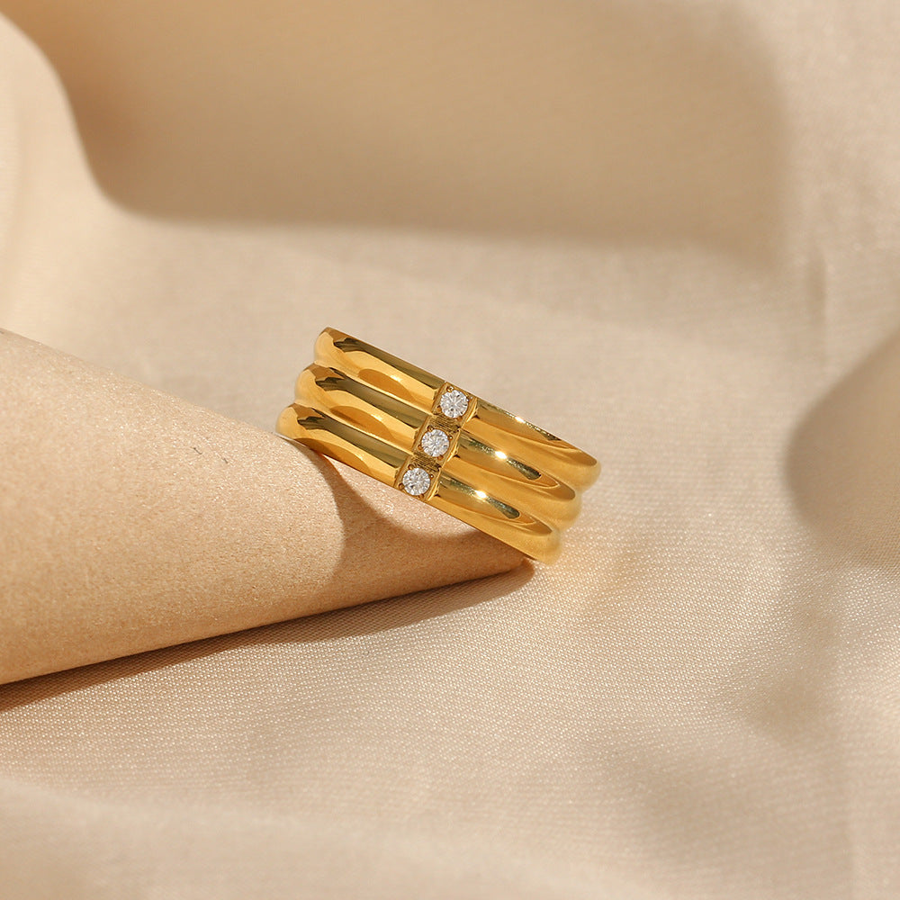 Anillo Retro Acero Inoxidable