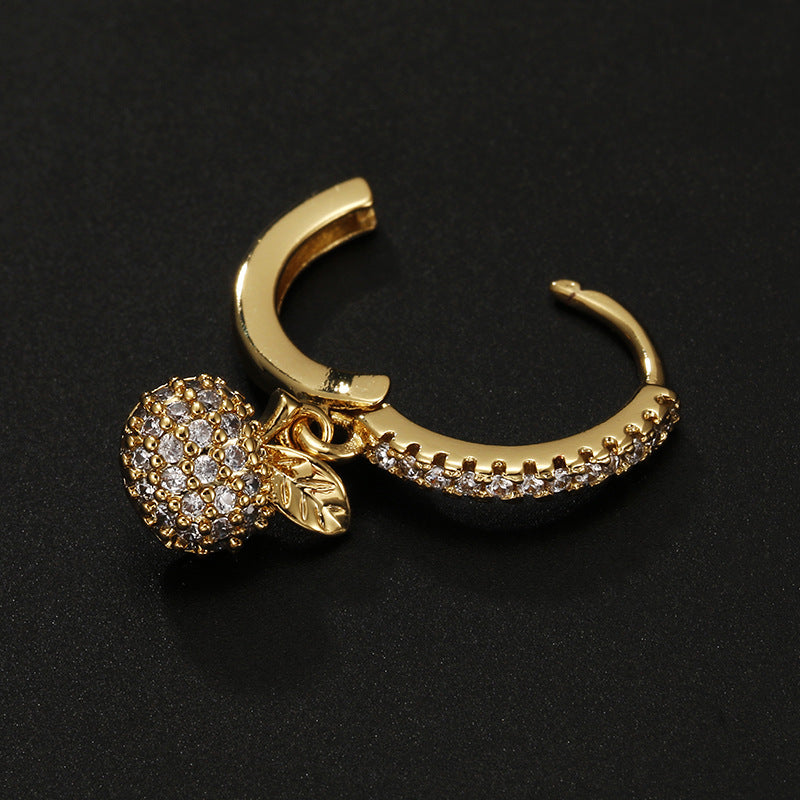 Arracada Manzana Trebol