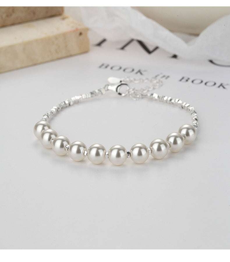 Pulsera Perlas Plata De Ley 925