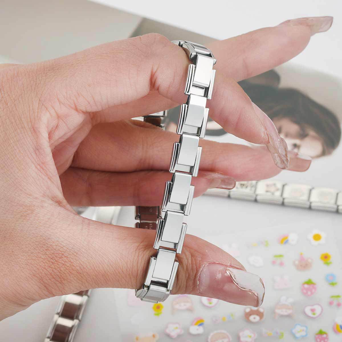Pulsera Italiana Acero Inoxidable