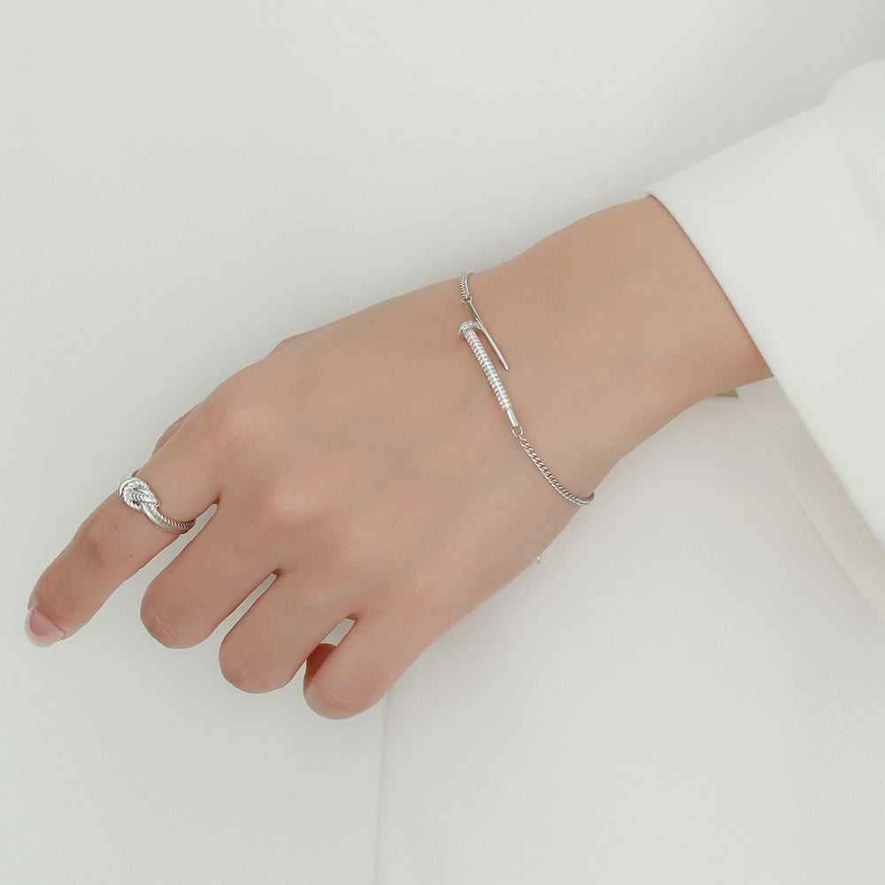 Pulsera Clavo Plata de ley 925