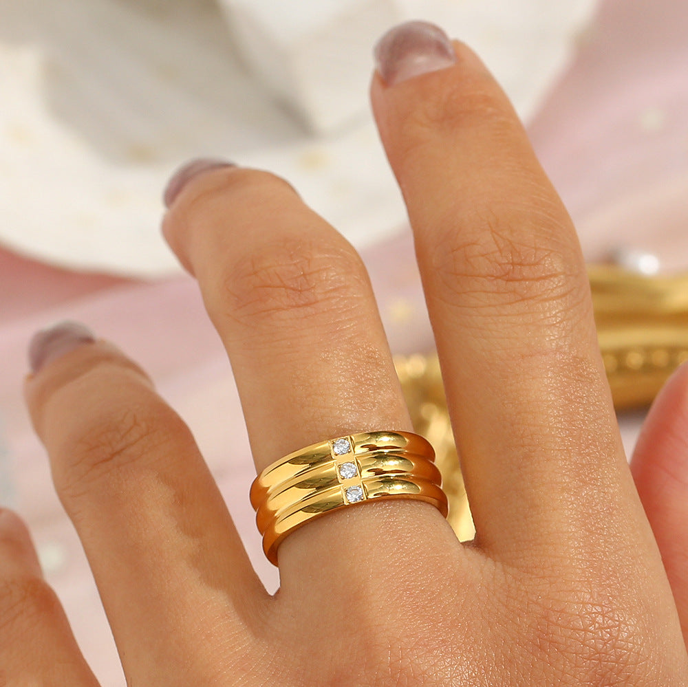 Anillo Retro Acero Inoxidable